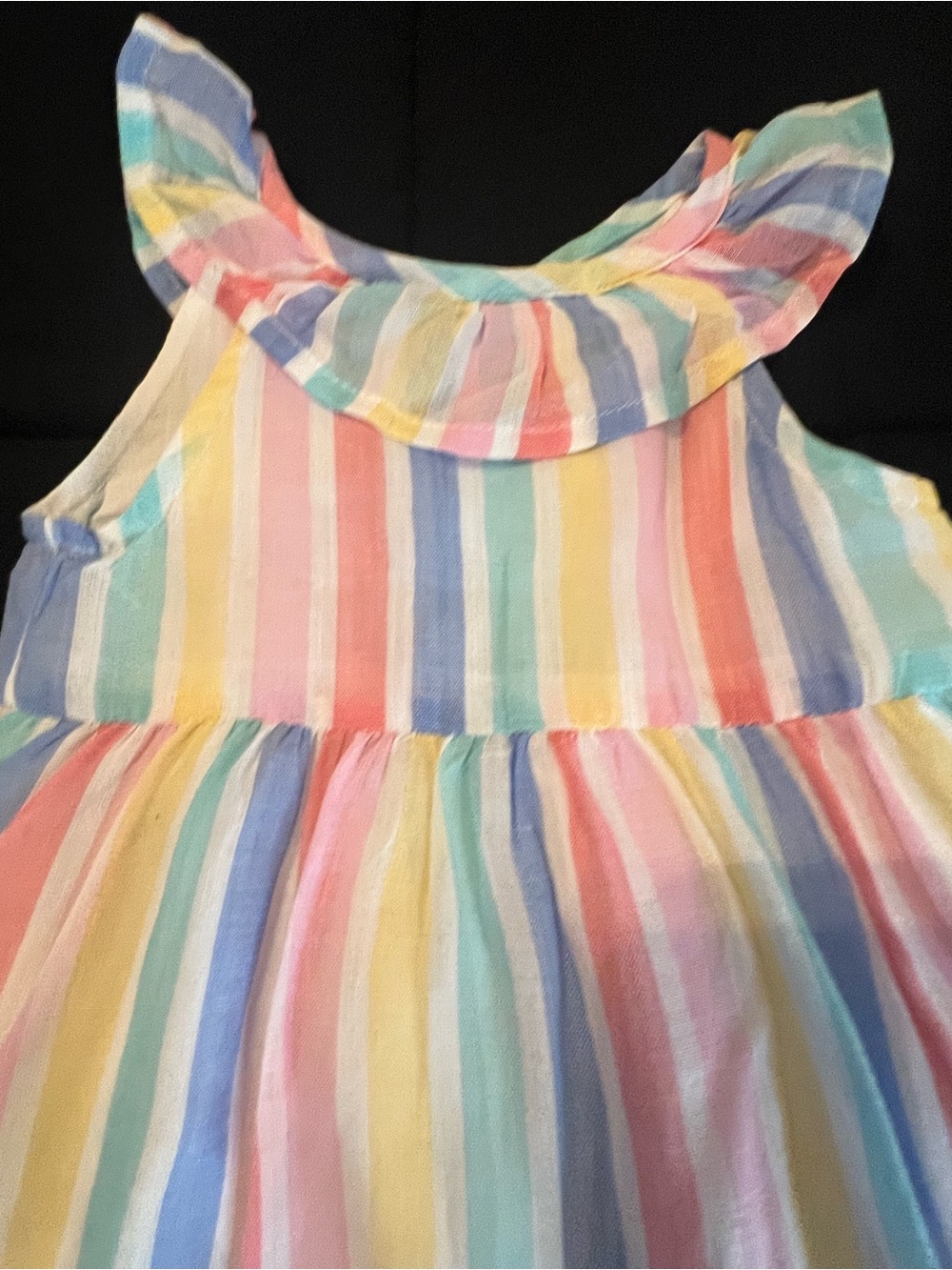 Bundle (2) Toddler Girls Striped Sundresses, Both with Matching Panties - Picture 6 of 16